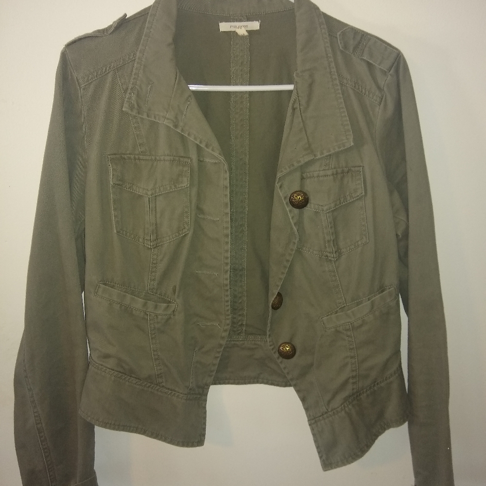 Military style jacket top